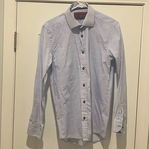 Light blue button down shirt size 15.5 medium
